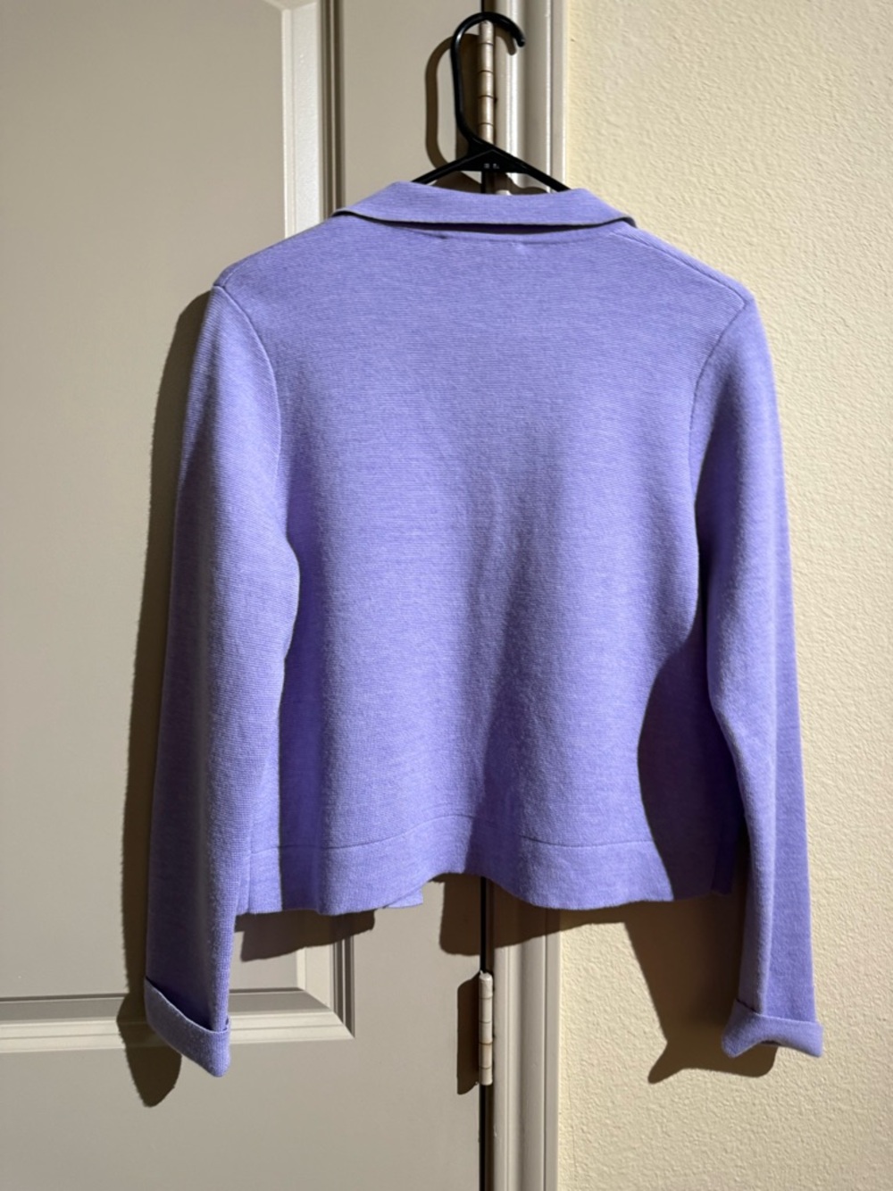 Sézane Lilac Button-Front Knit Jacket - Picture 13 of 15